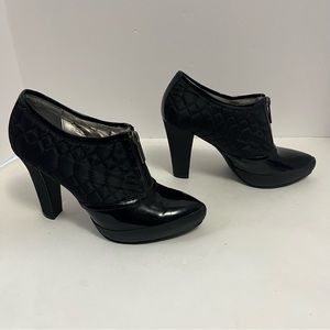 CALVIN KLEIN HEELED SHOOTIES black Wednesday Addams shoes women’s size 6